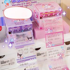 Dễ thương phim hoạt hình bán trong suốt dính ghi chú sáng tạo nhiều màu kéo ra ghi chú dán với tiêu chuẩn thẩm mỹ cao - Product Image 1