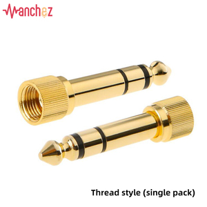 Manchez 6.35mm <strong>1</strong>/<strong>4</strong>&quot; Male to 3.5mm <strong>1</strong>/8&quot; Female <strong>Audio</strong> <strong>Adapter</strong> 6.35 to 3.5 Jack Stereo Connect Converter for Microphone - Product Image 2