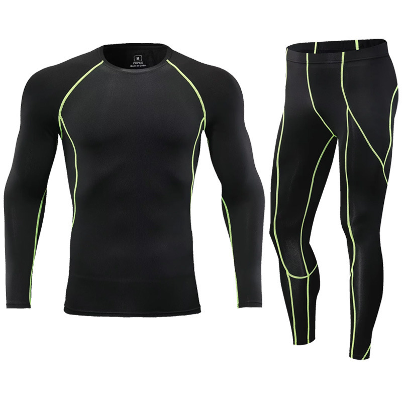 1806 haut noir et vert + 1807 pantalon noir et vert