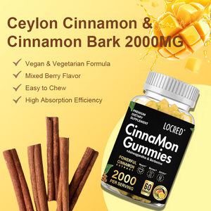 פרטי תווית קינמון gummies 2000 מ "ג עם קינמון ceylon & קומפסיה תוסף תמיכה משותף לבריאות המוח
