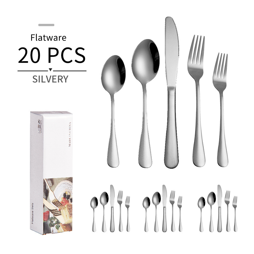 Plata 20 piezas/juego
