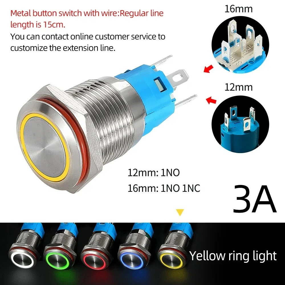 Anillo de luz amarillo