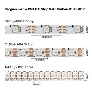 Tira de luz LED RGB inteligente, RGB, programable, digital, WS2811, WS2812B, WS2815, UCS1903 - Product Image 3