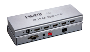 森野4KX2K 60HZ高清多媒体分路器1x4缩放器输出4端口分路器hdmi2.0音频视频4路分路器EDID管理 - Product Image 3