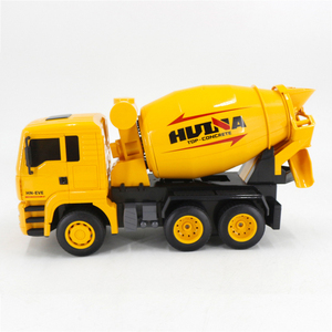 1:18 ölçekli Rc çimento mikser kamyonu 2.4GHz 6CH uzaktan kumanda çimento karıştırıcı mühendislik Model kamyon ışıkları ile - Product Image 3