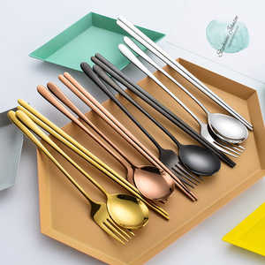 高品质韩式不锈钢304餐具套装餐具餐具套装不锈钢餐具 - Product Image 4