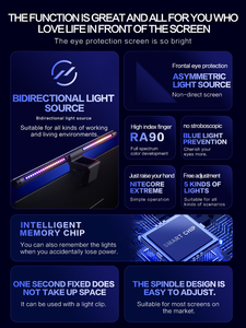 <strong>Game</strong> Room <strong>USB</strong> Powered Touch <strong>Control</strong> Dimmable Three Color Temperature RGB Backlight LED <strong>Computer</strong> Monitor Light Bar for Eye Caring - Product Image 6