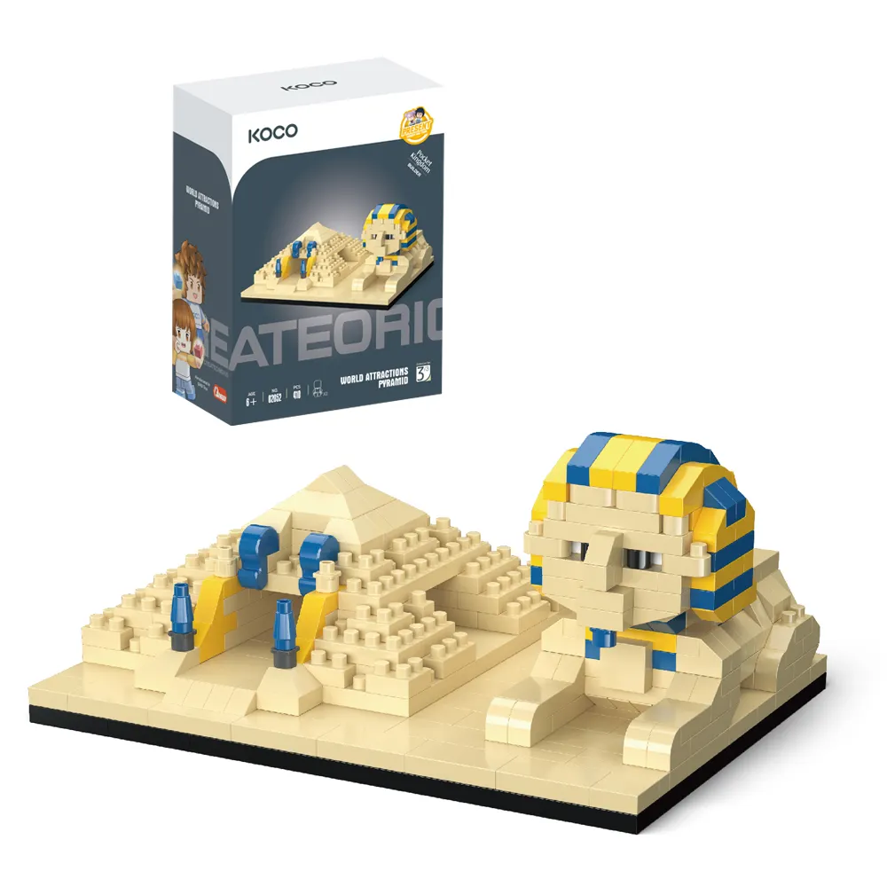 I più venduti di Amazon 2023 nuovo arrivo in plastica colorata facile Mini Building Blocks piramide giocattolo per bambini