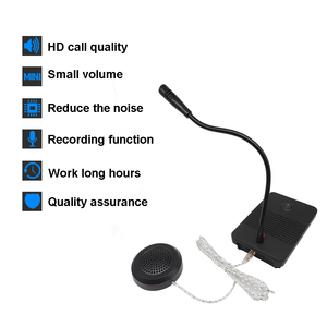 Auriculares con cable con micrófono Intercomunicador bidireccional Ventana Banco Contador Intercomunicador Timbre Sistema de intercomunicación - Product Image 6