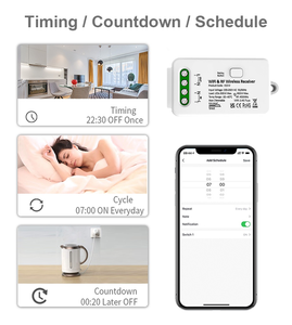 2 Gang kablosuz kinetik anahtarı + dim & WiFi alıcısı paket kiti kablosuz çete anahtarı, pilsiz kablosuz kinetik anahtarı - Product Image 3