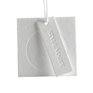 <strong>Custom</strong> LOGO different shape square round hang <strong>tag</strong> with cotton nylon <strong>string</strong> - Product Image 4