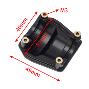 1/6 RC araba parçası pirinç karşı ağırlık kapak pirinç dif kapak eksenel SCX6 AXI05000 siyah altın versiyonu - Product Image 6
