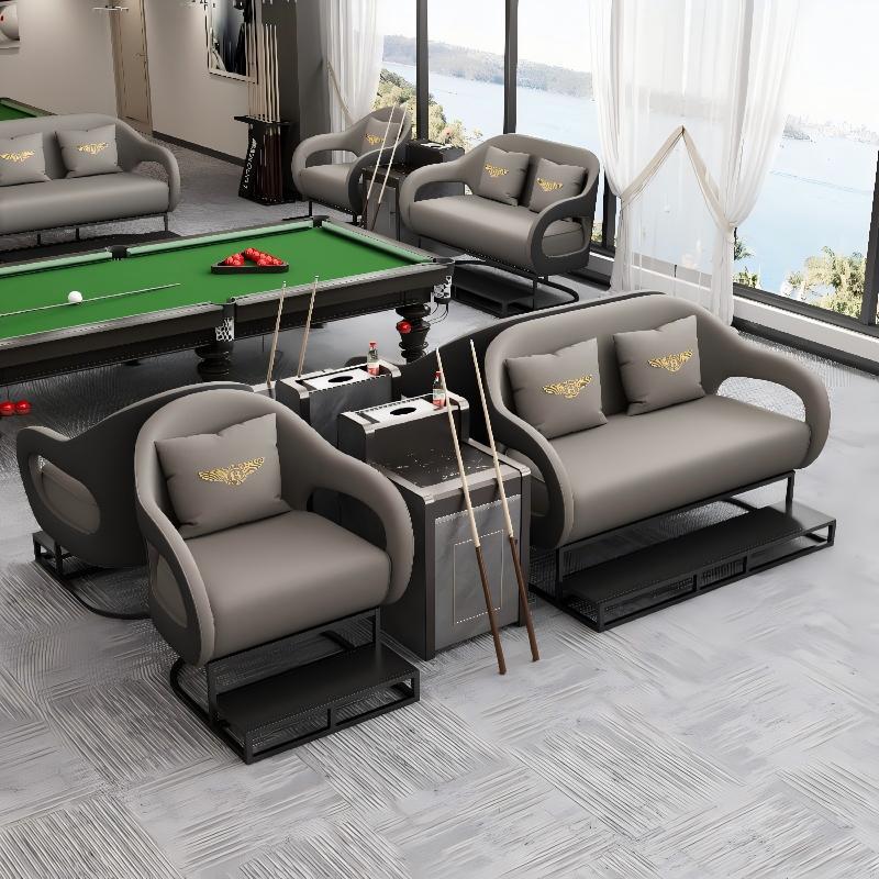 12-Cabinet Coffee Table (Gray/Black)