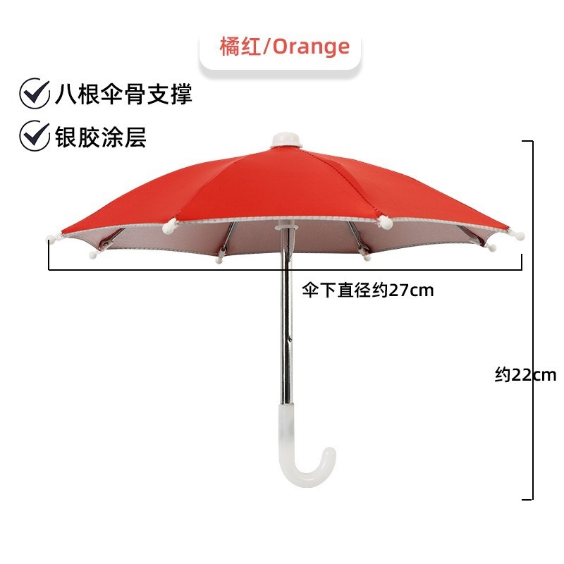 Parapluie rouge vif - sans pied