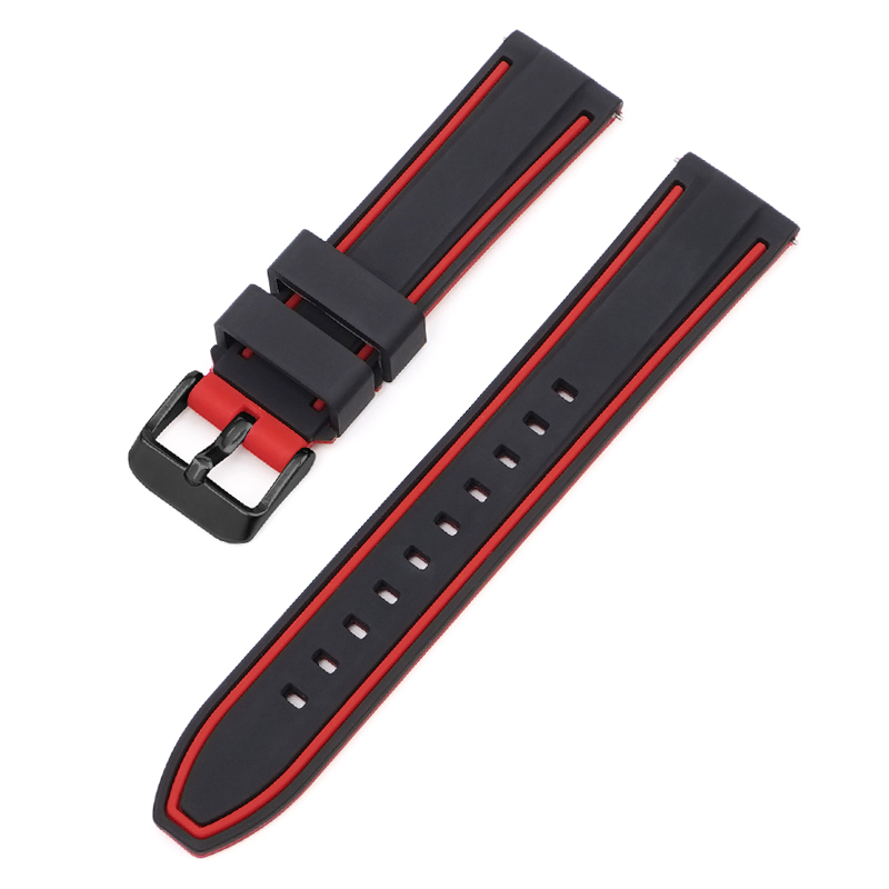 Nero&Rosso+fibbia nera