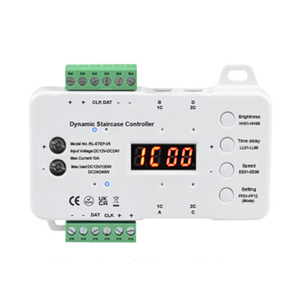 Easy Install Dynamic Staircase Controller <strong>LCD</strong> Digital <strong>Display</strong> 2 PIR <strong>Motion</strong> <strong>Sensor</strong> Stair Light Controller for 16 Steps DC 12V 24V - Product Image 2