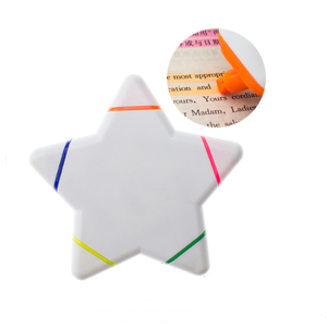 Evidenziatore 5 in 1 evidenziatore punta a scalpello evidenziatore carino in stella a cinque punte per bambini - Product Image 3