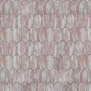 Gül pembe Ming yeşil mermer mozaik çini balık pulu mozaik mutfak Backsplash banyo çini Fan şekli cilalı mermer Modern 7mm
