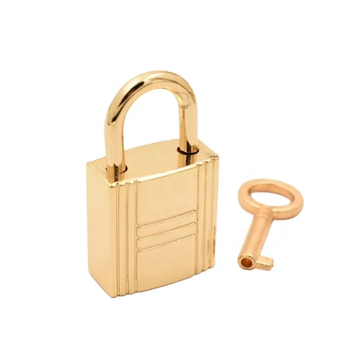 سبائك الزنك ضوء الذهب قفل مفتاح صغير اليد حقيبة التبعي للمحفظة