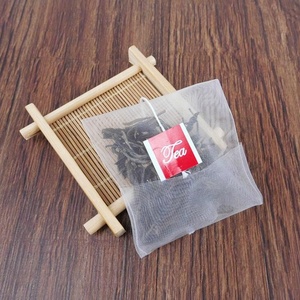 Etiqueta con logotipo personalizado Bolsa de té inversa de nailon vacía con etiqueta de cuerda - Product Image 4