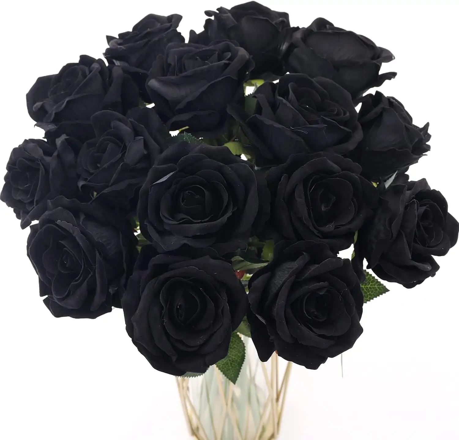 ดอกกุหลาบประดิษฐ์สีดำสำหรับตกแต่งงาน DIY, งานแต่งงาน, การตกแต่งฮาโลวีน