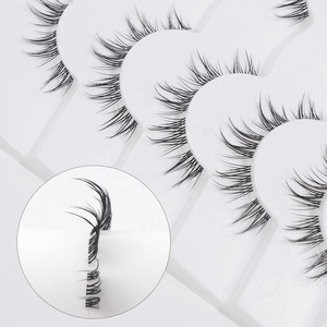 MAGEFY ince görünmez bant ön kesim segmenti kirpik uzantıları özel etiket diy bölümlenmiş küme lashes şeritler - Product Image 6