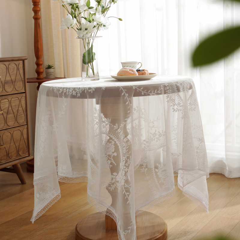 Factory Direct Sale Lace Tablecloth New Apricot  Embroidery Design Lace Tablecloth Buy Tablecloth For Party