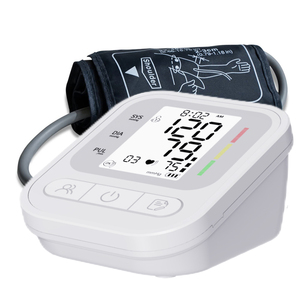 Mesin pengukur tekanan darah listrik pintar, alat medis rumah tangga Monitor Tekanan darah listrik pintar tampilan LCD besar Lengan Tipe BP Meter - Product Image 1