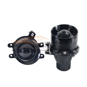 Biled projektör Lens noktasal ışın demeti sis işık çift renk 56w Bi Led lazer Lens sis farları projektör ile sutyen - Product Image 4