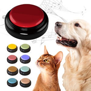 <strong>Custom</strong> Round Answer Buzzers Battery Playback <strong>Easy</strong> <strong>Button</strong> Colorful Recordable Dog Learning Speaking <strong>Button</strong> - Product Image 1