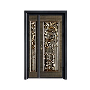 BOWDEU kapılar güvenlik çelik kapılar evler için basit Modern tasarım yüksek kalite ana engate ön giriş kapısı için - Product Image 1