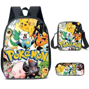 Tas Ransel Anak-anak Pokémon Pikachu, Tas Perjalanan Serat Buatan yang Dapat Disesuaikan dengan Kapasitas Besar dan Desain Bertema Anime - Product Image 3