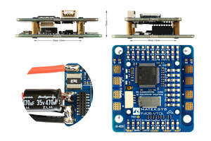 Matek MATEKSYS F405-VTOL STM32F405RGT6 Контроллер полета встроенный OSD MicroSD слот для карт 2 ~ 6S для FPV RC дронов мультиротор - Product Image 6