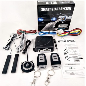 Easy <strong>Installation</strong> One Way Keyless Remote <strong>Start</strong> PKE Car Alarm System <strong>Push</strong> <strong>Start</strong> <strong>Button</strong> - Product Image 1