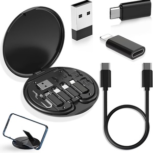 5合1快速充电套件USB C至Type-C Micro OTG快速充电电缆套件，适用于iPhone 11 12 13 14 15 16 Pro Max三星小米 - Product Image 1