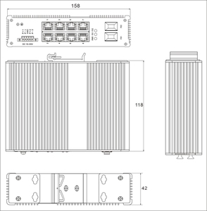 JHA Web akıllı yönetilen ağ anahtarı 8 1G Fiber ile <span class=keywords><strong>2</strong></span> 1G <span class=keywords><strong>LAN</strong></span> RJ45 PoE opsiyonel