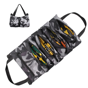 Özel Logo ağır Roll Up 5 fermuar aracı cepler aracı elektrikçi marangoz Maintainer için çanta çanta seti organizatör - Product Image 2