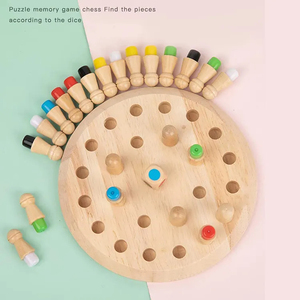 Wooden Children's <strong>Logical</strong> Thinking Training Intelligence Development Toys Educational Building Blocks Memory Chess