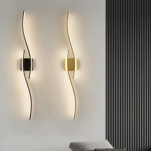 Simple Design Modern Creative Wall Light Bedside Corridor <strong>Loft</strong> Fancy Fashion Style Linear <strong>Led</strong> Wall <strong>Lamp</strong> - Product Image 1