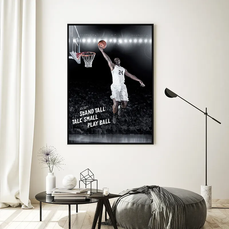 Abstrakte Kunst Malerei Michael Sport Poster Fly Dunk Basketball Wand kunst Gemälde für Wohnzimmer Teenager Kinder Wand kunst