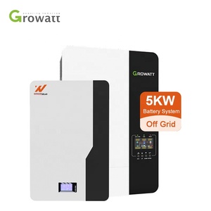 Wingosolar ระบบพลังงานแสงอาทิตย์แบบกริด5KVA อินเวอร์เตอร์5000ES growatt SPF และแบตเตอรี่ลิเธียม - Product Image 1