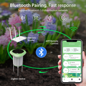 Tuya intelligente sensore del suolo Wireless IP66 giardinaggio temperatura e misuratore di umidità per la piantagione di terreno tappeto erboso Tester