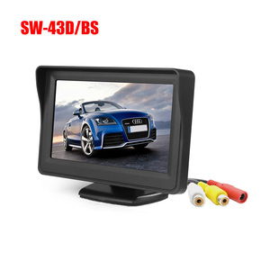 Monitor de vista trasera para salpicadero de coche, dispositivo TFT de 4,3 pulgadas, RCA, Ayuda de marcha atrás para aparcamiento - Product Image 1
