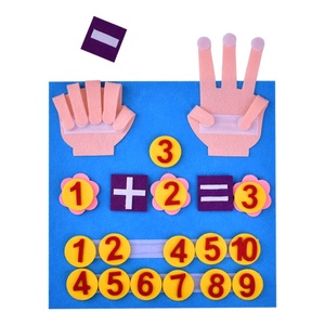 DIY教育幼稚園知的数学算術教材指数カウントフェルト学習玩具 - Product Image 5