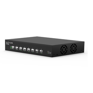 8-Port Layer 3 Netzwerk-Switch 10G SFP Multi-Gigabit-Rack-Mount-Rechen zentrum VLAN SNMP QoS Stapelbare Glasfaser Neuer Bestand