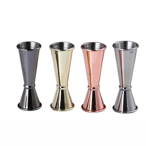 2024 โรงงานที่ขายดีที่สุดปรับแต่งค็อกเทลบาร์ Jigger สแตนเลส 25ml/50ml Spirit Jigger - Product Image 6