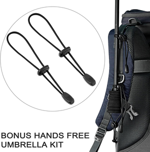 迷你紧凑型超轻可折叠防反射银色徒步背包徒步旅行伞 - Product Image 5