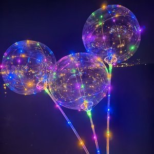 Thiết kế mới Glow Inflatable nhựa globos Bobo bóng với đèn LED bong bóng bong bóng Wedding party trang trí - Product Image 1