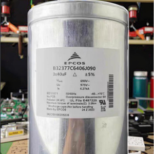 EPCOS电容器，适用于ul认证的690-975V 3*40uf 50hz 60hz 6.27ka B32377C6406J090 EPCOS中的所有类型电容器 - Product Image 4