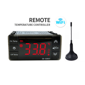 Ventilador de descongelación de refrigeración Función de retardo Control remoto inalámbrico móvil Controlador de temperatura digital con WiFi